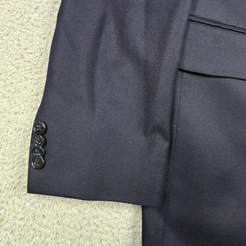 Joseph Abboud 42L Men’s Blue Wool Blazer Sport Coat Loro Piana Fabric - Picture 2 of 8